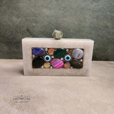 Multi Stone Evil Eye Bag